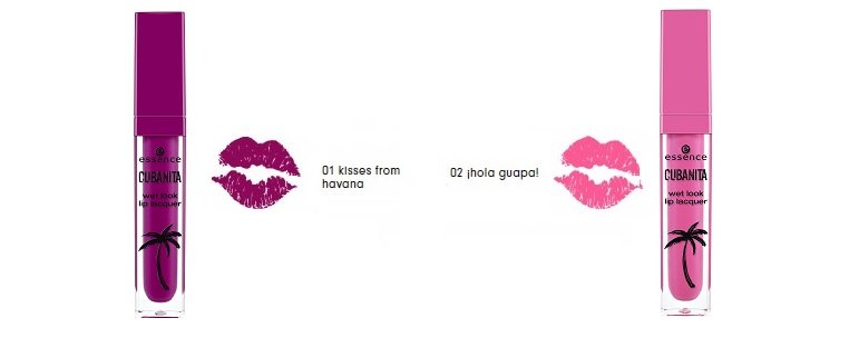 Wet look Lip Laquer essence LE Cubanita 01 und 02 LE Cubanita essence wet look lip laquer 01 und 02