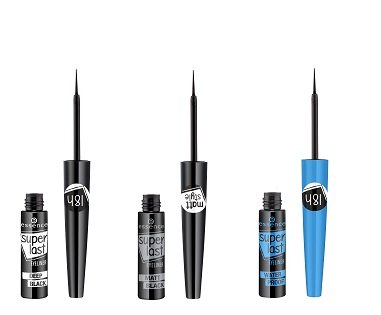 essence superlast eyeliner deep black, matt black waterproof