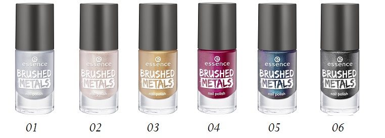 essence brushed metals nail polish verschiedene Farben