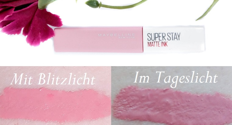 Maybelline Superstay Matte Ink 10 Dreamer mit Swatches