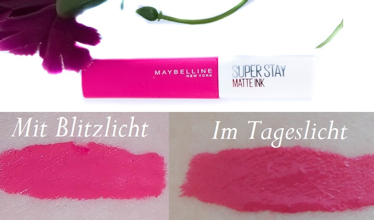 Maybelline Superstay Matte Ink Lipstick 30 Romantic mit Swatches