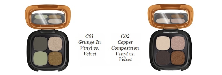 Catrice Vinyl vs. Velvet Quattro Eye Shadow C01 & C02 Catrice Vinyl vs. Velvet Quattro Eye Shadow C01 & C02