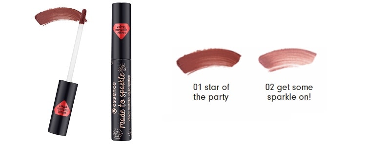 essence limited Edition made to soarkle velvet metallic liquid lipstick 01 02 essence limited Edition made to soarkle velvet metallic liquid lipstick 01 02