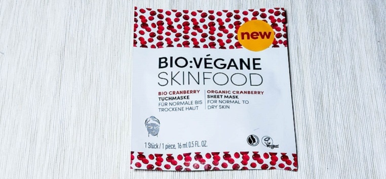 BIO VEGANE Tuchmaske Skinfood Cranberry IO VEGANE Tuchmaske Skinfood Cranberry