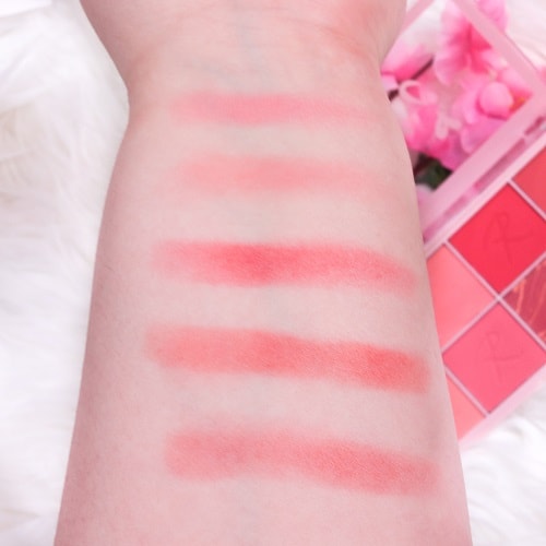 Revolution X Roxxsaurus Blush Burst Face Palette Makeup Revolution Swatches