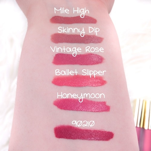 Gerard Cosmetics Hydra Matte Liquid Lipsticks Swatches