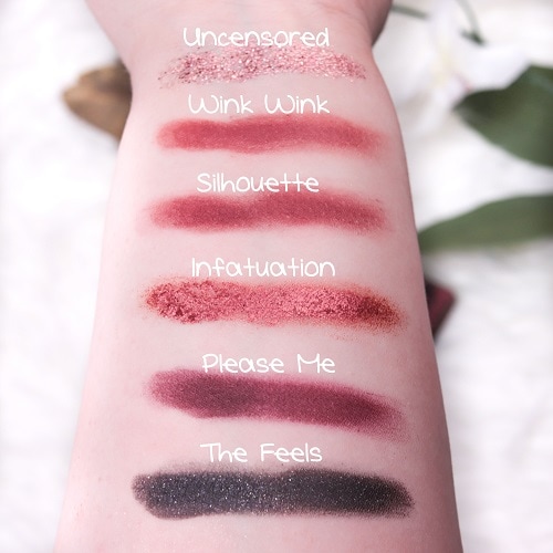 Colourpop all that Lidschattenpalette Swatches Part 1