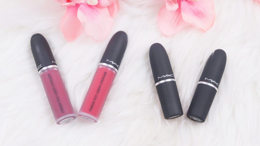 MAC Cosmetics Powder Kiss Lipstick vs. Liquid Lipcolour