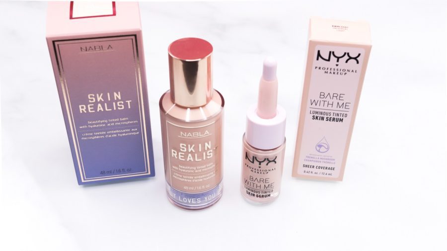 Skin Realist Tinted Balm von Nabla & Bare with me Luminous Tinted Skin Serum von NYX Professional Makeup